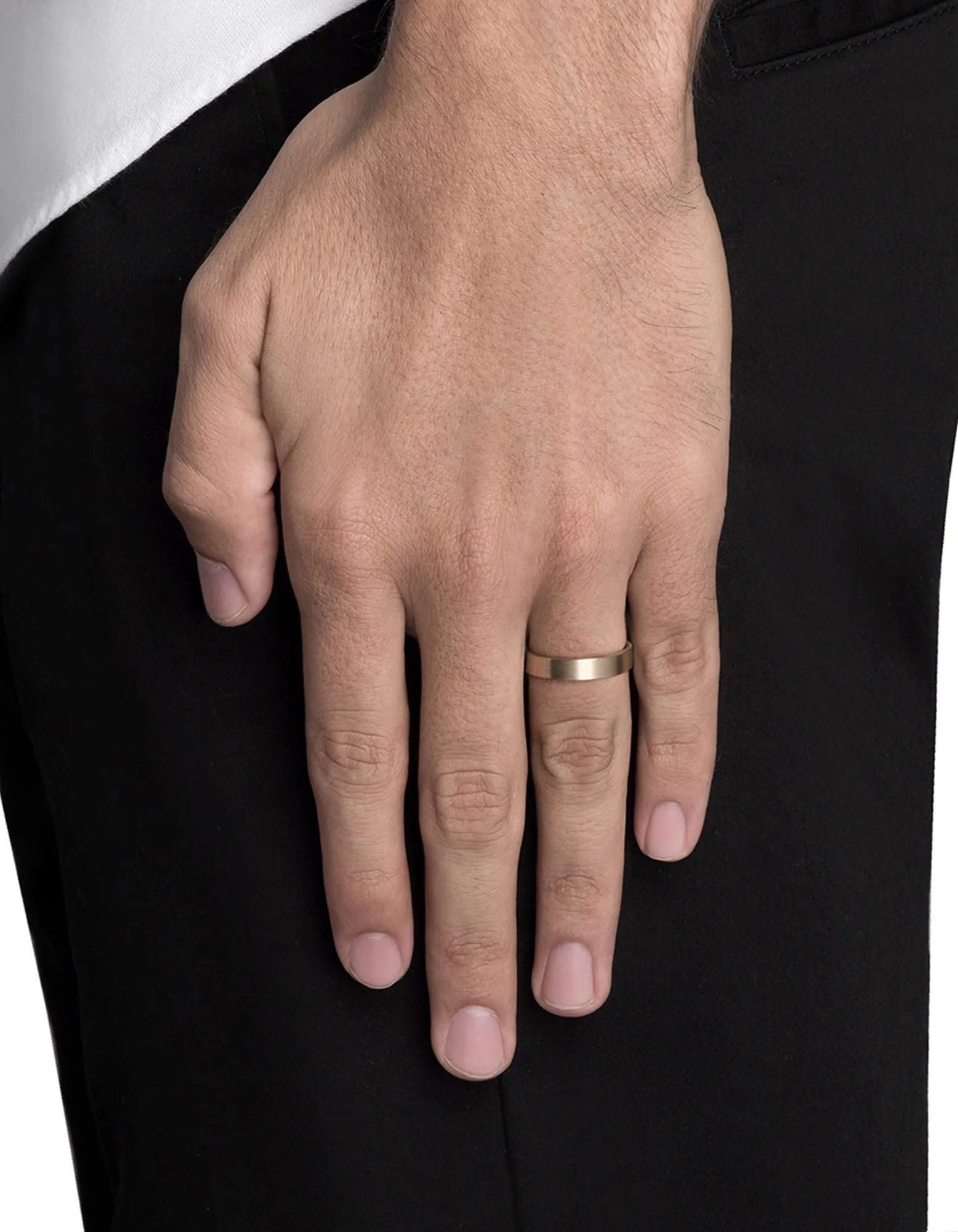 4mm Gold Band, 14K Gold
