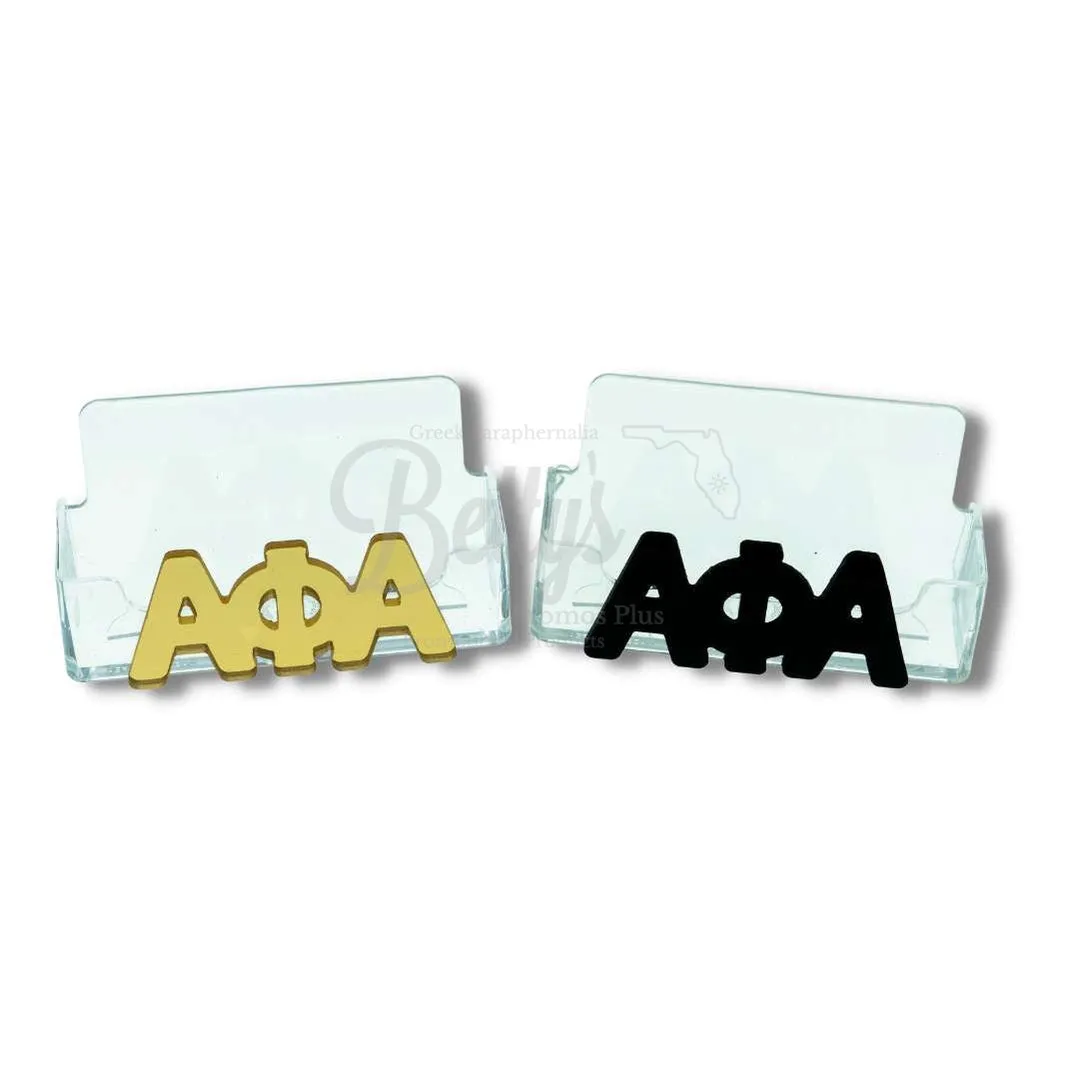 Alpha Phi Alpha ΑΦΑ Acrylic Business Card Holder