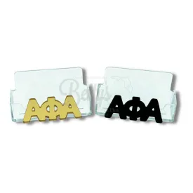 Alpha Phi Alpha ΑΦΑ Acrylic Business Card Holder