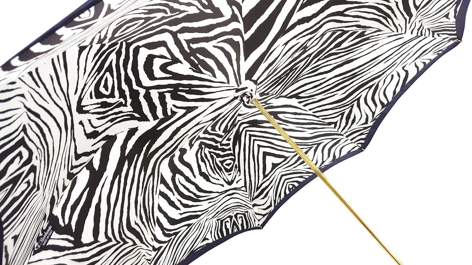 Amazing Zebra Umbrella Enamel on 24K gold