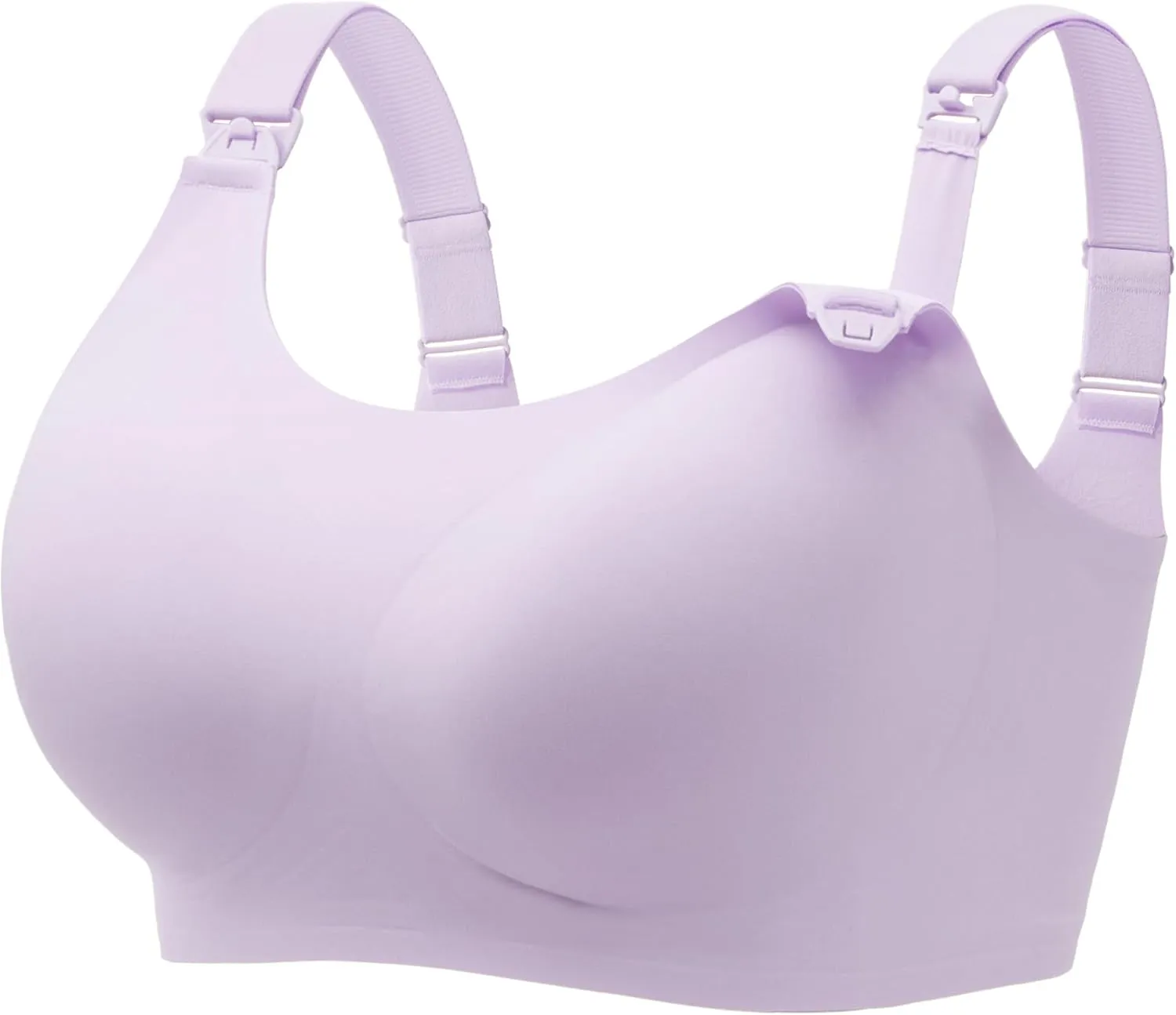 Angelhood Seamless Nursing Bra for Women Wire Free Full Coverage Nursing Bra T-Shirt Bra with Extra Extender