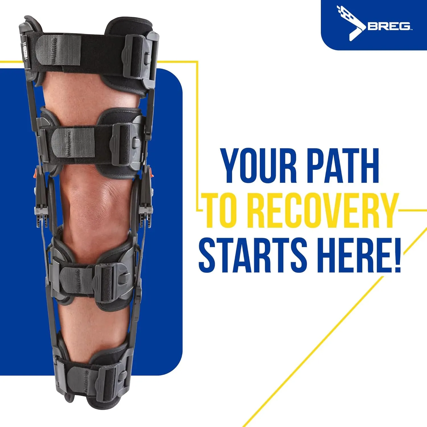 Brace Direct Breg T Scope Premier XL Full Foam Post-Op Knee Brace: Adjustable ROM Support for ACL PCL MCL Recovery L1833 L1832, Thigh up to 35.5 in