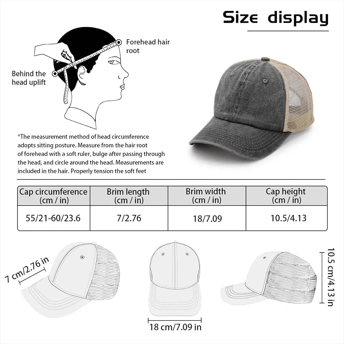 Bulk Custom Hat Made in USA, Custom Trucker Hats Design Your Own Text Logo Photo Name Personalized Hats for Men Women