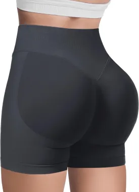 Butt Lifting Impact Shorts for Women Hidden Scrunch Booty Lift Gym Yoga Shorts Seamless Tummy Control 4.5"