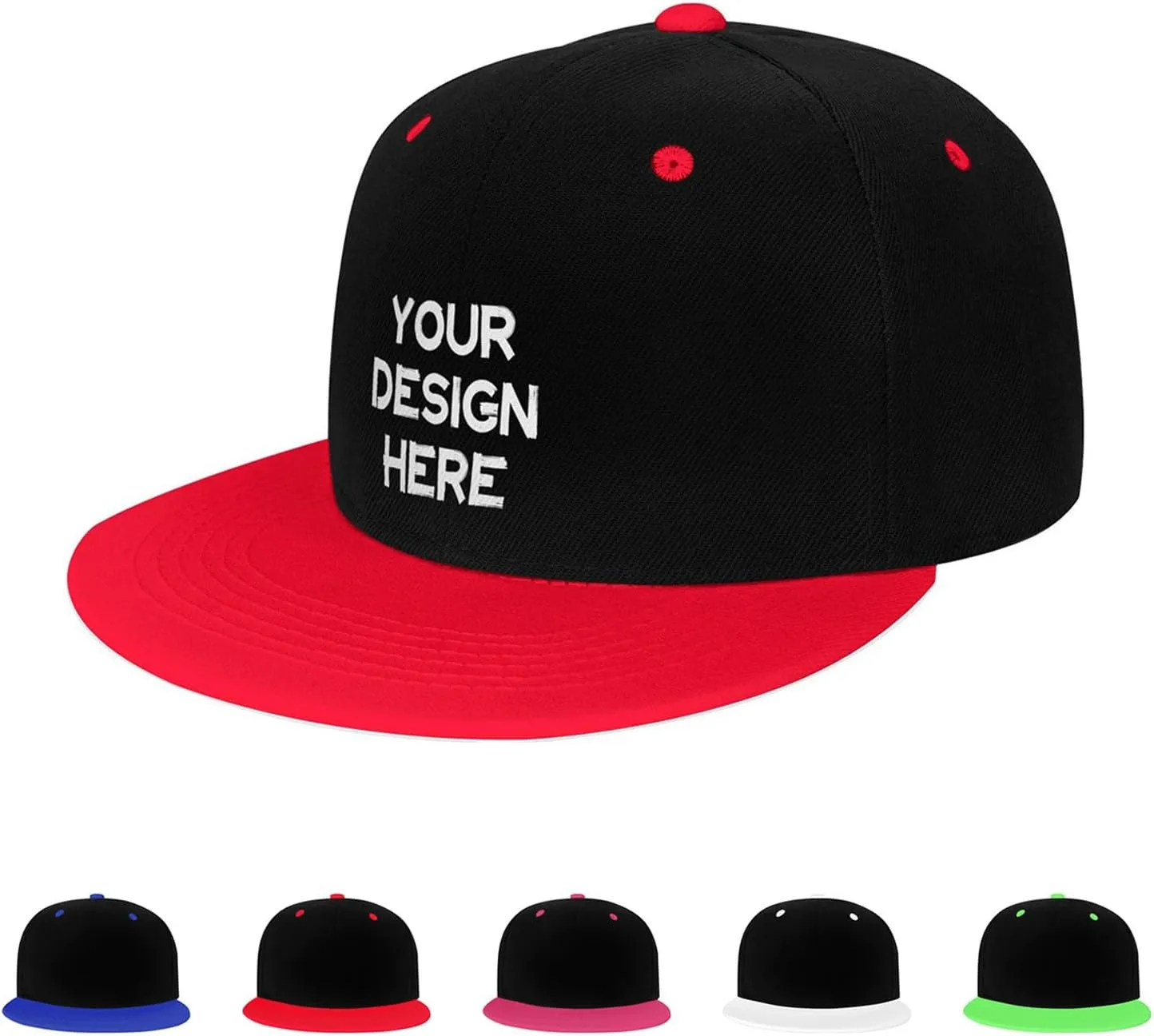Custom Hip Hop Hat Snapback Hats Personalized Logo Image Baseball Cap Design Your Own Flat Brim Caps for Men Women