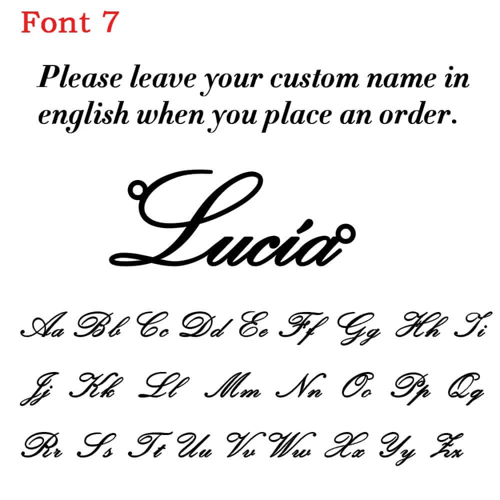 Custom Personalized Stainless Steel Letter Name Necklace Figaro Chain