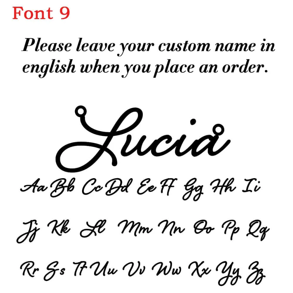 Custom Personalized Stainless Steel Letter Name Necklace Figaro Chain