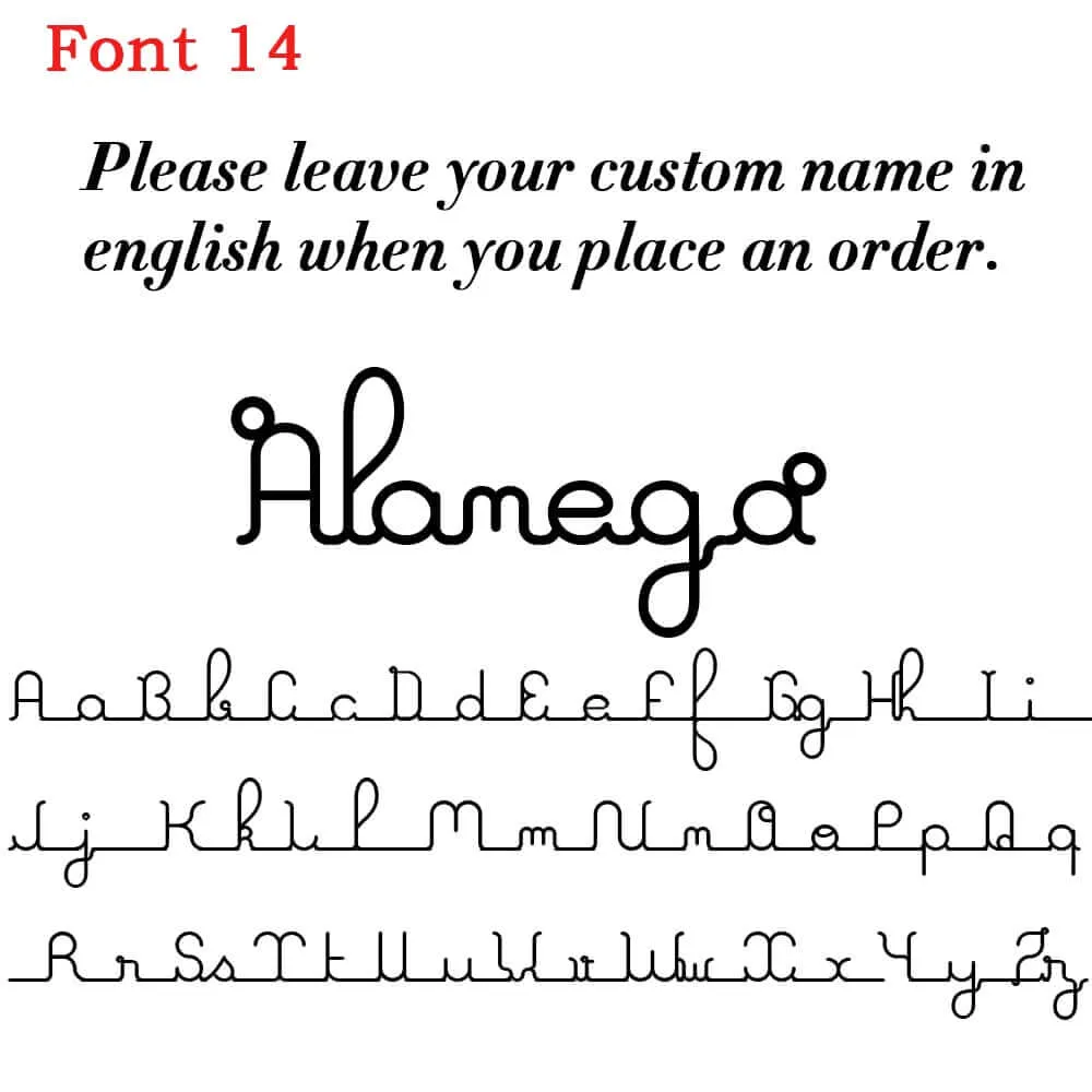 Custom Personalized Stainless Steel Letter Name Necklace Figaro Chain