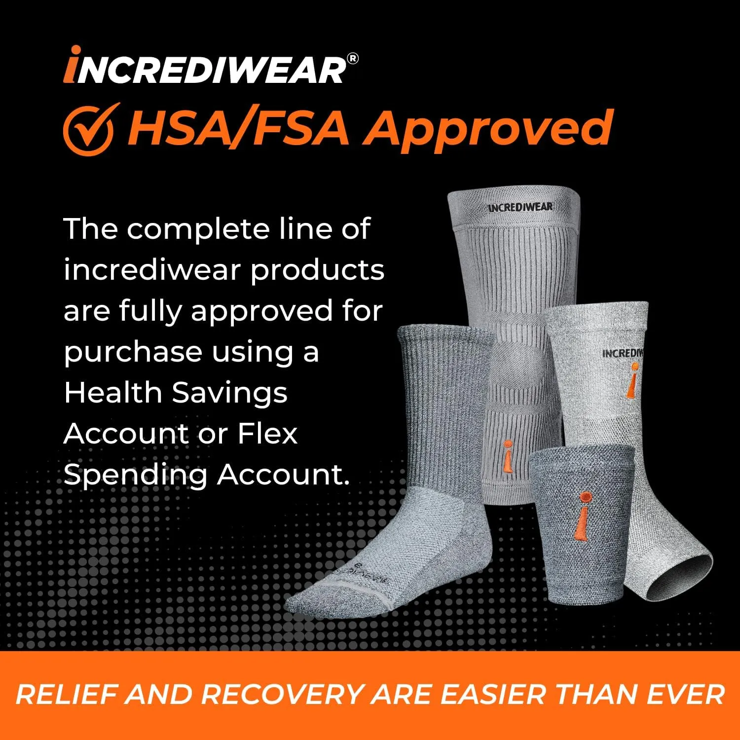Incrediwear Knee Sleeve  Knee Braces for Knee Pain, Joint Pain Relief, Swelling, Inflammation Relief, and Circulation, Knee Support for Women and Men