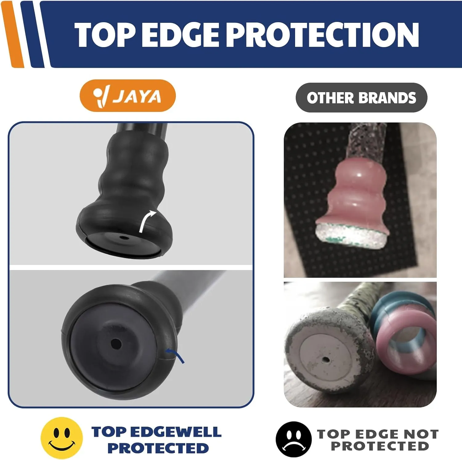 JAYA 2 Pack Bat Knob Taper, Exclusive Installation Lubricant, Easy Installation Bat Knob Taper, Increased Bottom Protection, Ergonomic Design, for Enhanced Grip and Protection