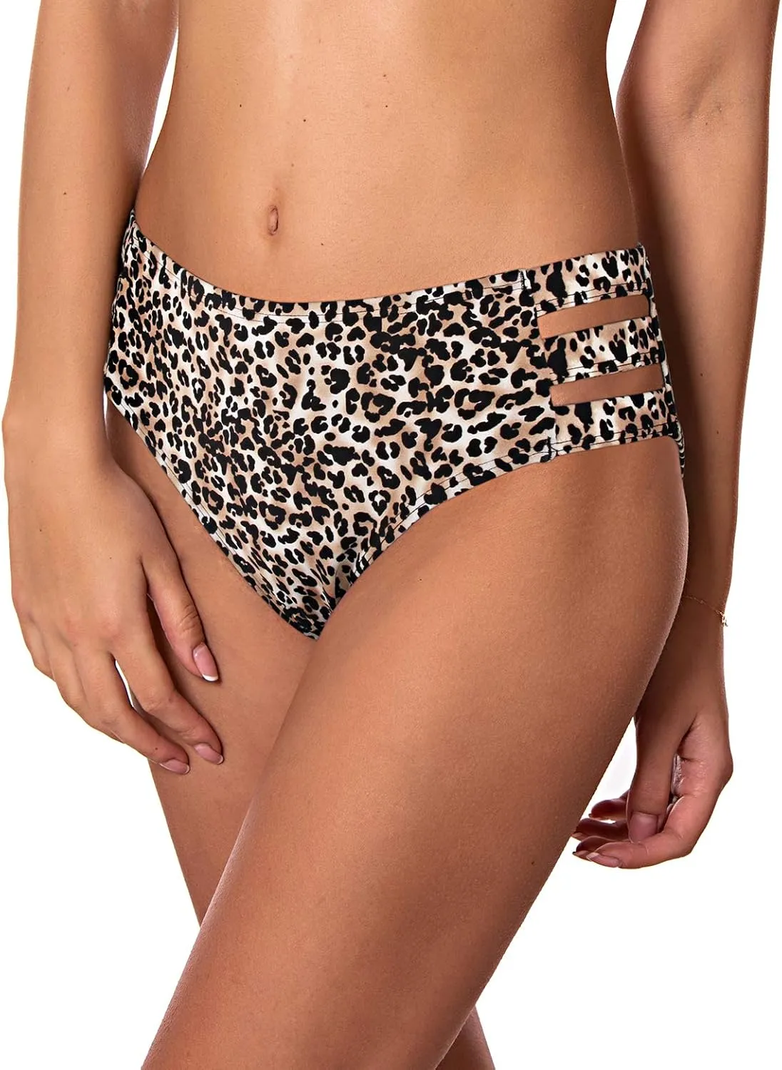 Ocean Blues Women's Strappy Bikini Bottom Full Coverage Swim Briefs
