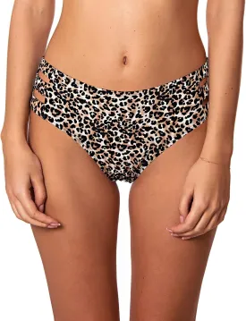 Ocean Blues Women's Strappy Bikini Bottom Full Coverage Swim Briefs