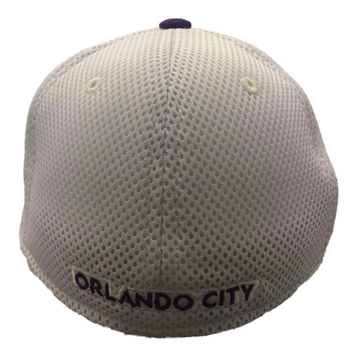 Orlando City SC Adidas FitMax 70 White and Purple Fitted Baseball Hat Cap (S/M)