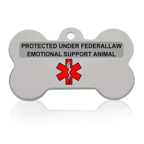 Personalized Pet Service Dog ID Tag Stainless Steel