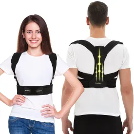 Posture Corrector for Women and Men, Adjustable Upper Back Brace for Posture Hunchback Support and Providing Pain Relief from Neck, Shoulder, and Upper Back (Small/Medium)