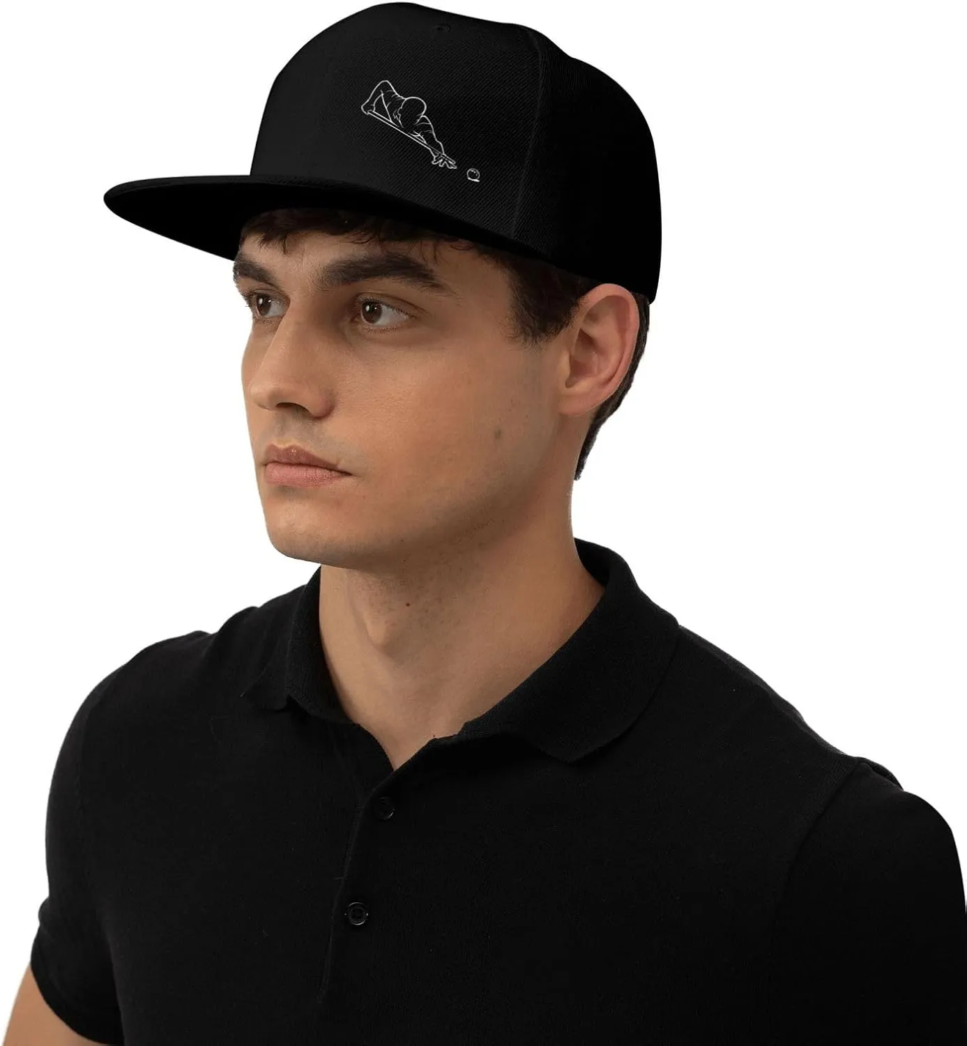 Retro Vintage Pool-Billiard-Players Hat for Men Women Flat Bill Visor Trucker Hat Fashion Hip Hop Baseball Cap