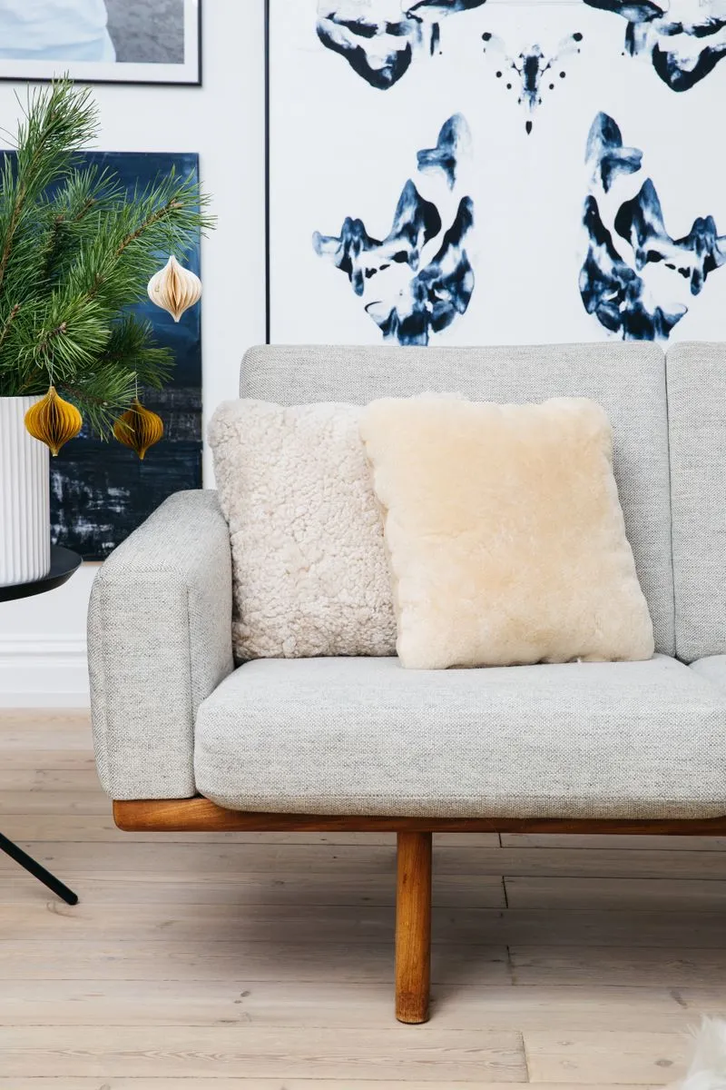 Short-Wool Sheepskin Cushion | Doublesided |  40x40 & 56x56 cm