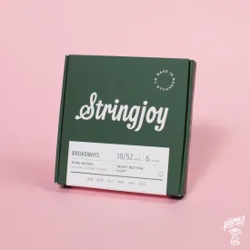 Stringjoy - Broadway - Pure Nickel Electric Guitar Strings - Heavy Bottom Light 10-52