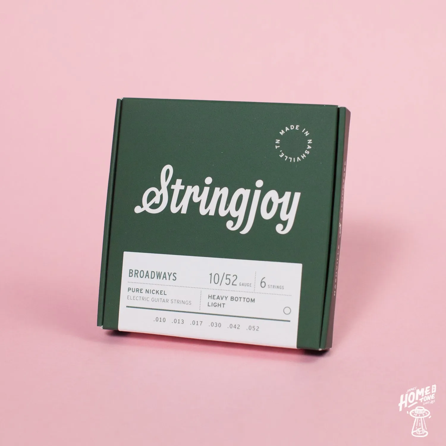 Stringjoy - Broadway - Pure Nickel Electric Guitar Strings - Heavy Bottom Light 10-52