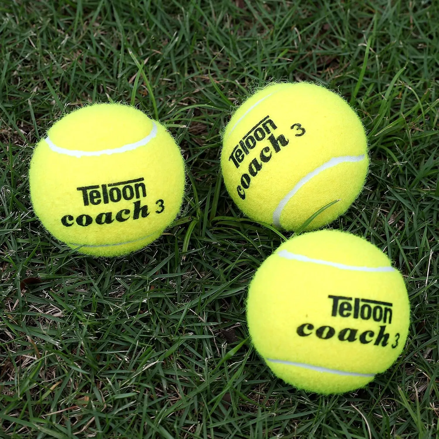 Teloon Pressure Training Tennis Balls-12 or 18 Count-Mesh Carry Bag4 Colors AvailablePressureless Training Exercise Tennis Balls for Beginners.