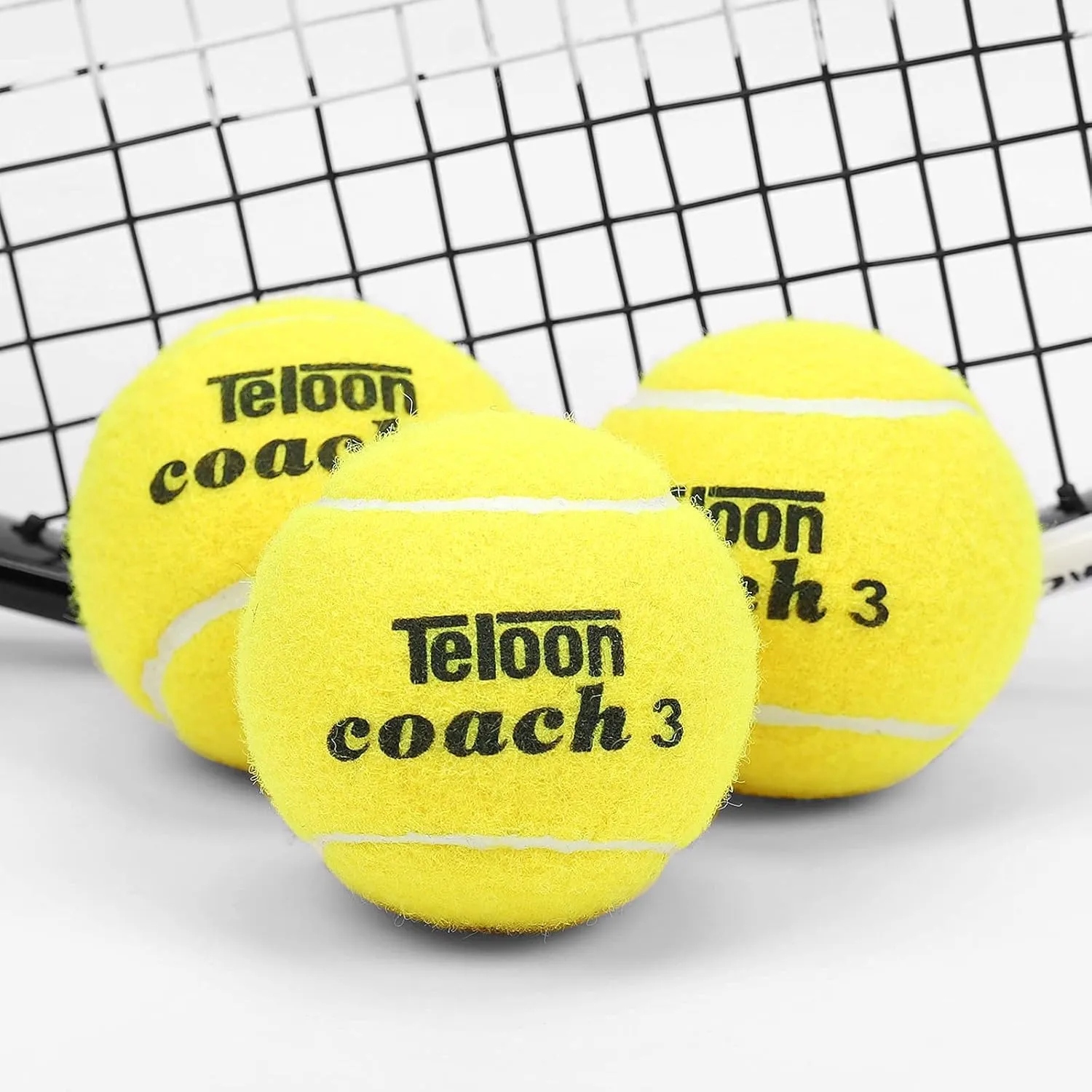 Teloon Pressure Training Tennis Balls-12 or 18 Count-Mesh Carry Bag4 Colors AvailablePressureless Training Exercise Tennis Balls for Beginners.