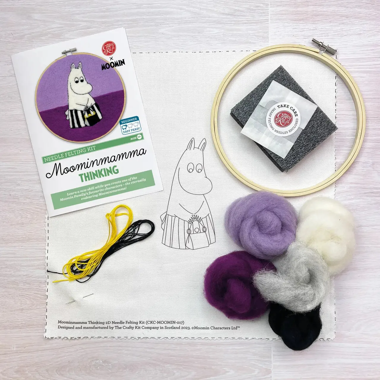 The Crafty Kit Co - Moominmama Thinking - Cross Stitch