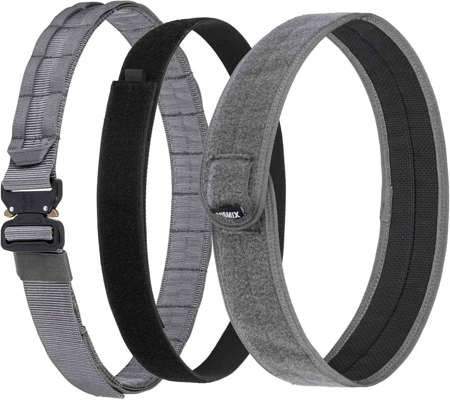 VISMIX Tactical Belt, Quick Release 1.75" MOLLE Battle Belt with Inner Belt and Anti-Slip Pad- Heavy Duty Battle Belts