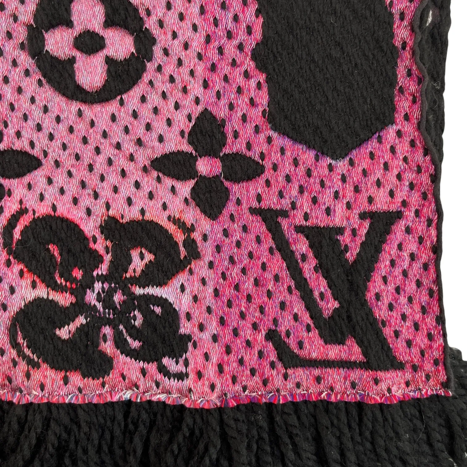 Women's Monogram Echarpe Mania Scarf Black
