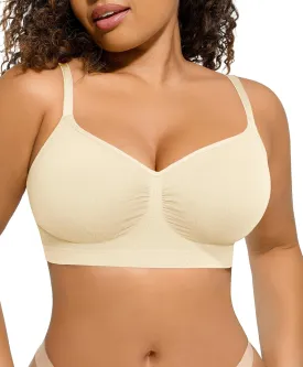 Women's Wireless Seamless Bras No Underwire Stretch Adjustable Bralettes Comfortable Soft Everyday Bra