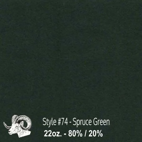 Wool Swatch - 74- Spruce Green